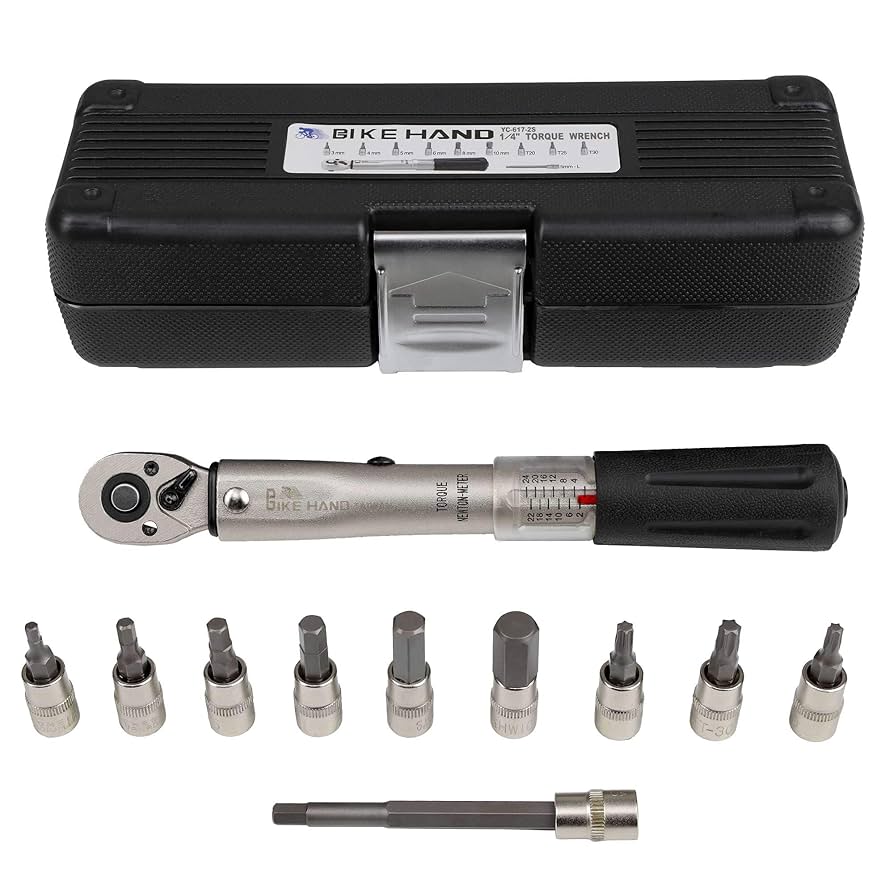いけぴょん BIKEHAND Bicycle Bike 1/4 Inch Driver - Torque Wrench Allen